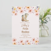 ファースト・ロデオ誕生日パーティの招待状 招待状 (スタンド正面)