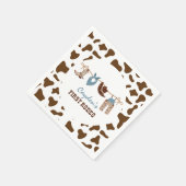 ファースト・ロデオ・ウェスタン・カウボーイ1st誕生日 スタンダードカクテルナプキン (角)