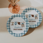 ファースト・ロデオ・ウェスタン・カウボーイ1st誕生日 ペーパープレート