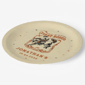 ファースト・ロデオ・ウェスタン・カウボーイ・バースデーパーティー ペーパープレート (アングル)