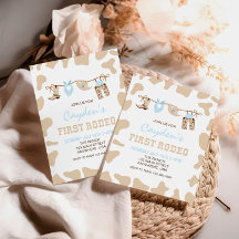 ファースト・ロデオ・ウェスタン・カウボーイ・パステル1st誕生日