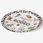 ファースト・ロデオ・ウェスタン・ボーイ1st誕生日 ペーパープレート (アングル)