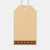 ファースト・ロデオ・カウボーイベビー馬の誕生日パーティーの好意 ギフトタグ (裏面)