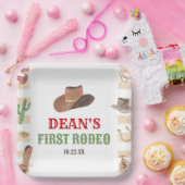 ファースト・ロデオ・カウボーイ1stファースト・バースデーパーティー ペーパープレート (パーティー)