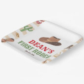 ファースト・ロデオ・カウボーイ1stファースト・バースデーパーティー ペーパープレート (傾斜あり)