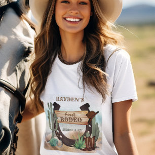 ファースト・ロデオ・カウボーイ・ウェスタン・ボーイ・ボーイ・ファースト・バースデー・パーティー トライブレンドTシャツ