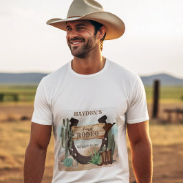 ファースト・ロデオ・カウボーイ・ウェスタン・ボーイ・ボーイ・ファースト・バースデー・パーティー トライブレンドTシャツ