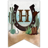 ファースト・ロデオ・カウボーイ・ウェスタン・ボーイ・ボーイ・ファースト・バースデー・パーティー バンティングフラッグ (第2の旗)