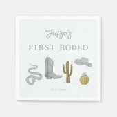 ファースト・ロデオ・カウボーイ・バースデーパーティー スタンダードカクテルナプキン (正面)
