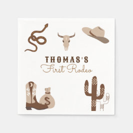ファースト・ロデオ・カウボーイ・バースデーパーティー スタンダードカクテルナプキン