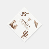 ファースト・ロデオ・カウボーイ・バースデーパーティー スタンダードカクテルナプキン (角)