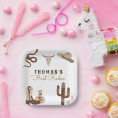 ファースト・ロデオ・カウボーイ・バースデーパーティー ペーパープレート (パーティー)