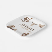 ファースト・ロデオ・カウボーイ・バースデーパーティー ペーパープレート (傾斜あり)