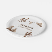 ファースト・ロデオ・カウボーイ・バースデーパーティー ペーパープレート (アングル)