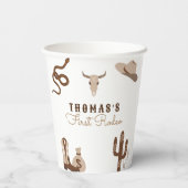 ファースト・ロデオ・カウボーイ・バースデーパーティー 紙コップ (裏面)