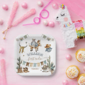 ファースト・ロデオ・ワイルドウエスト・ウェルカム・ボーイ1st誕生日 ペーパープレート (パーティー)