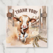 ファースト・ロデオ | Wild West Bull Cowboy 1st誕生日 フェイバータグ (正面)