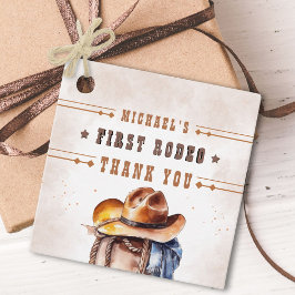 ファースト・ロデオ | Wild West Cowboy 1st Birthday Boy フェイバータグ