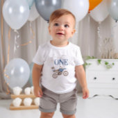 ファースト ワン ブルー ダート バイク バースデー T シャツ