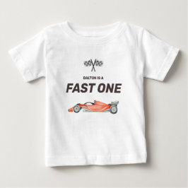 ファースト ワン レース カー ファースト バースデー 幼児用 T シャツ
