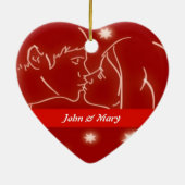 ファースト・ヴァレンティネスハートオーナメント セラミックオーナメント (裏面)