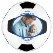 ファースト・父親の日のサッカーパーソナライズされたボール サッカーボール (正面)