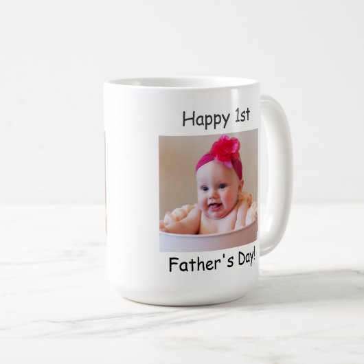ファースト・父親の日のマグカップ コーヒーマグカップ (正面右)