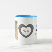 ファースト・父親の日パパあなたは写真最高の マグカップ (中央)