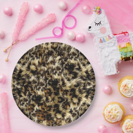 ファースピリットデザインテクスチャ ペーパープレート (パーティー)