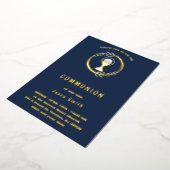 ファーズホーリーコミューニオンフォイル招待状 箔招待状 (回転した状態)