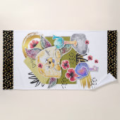 ファーセントクラスメールチャウドッグ ビーチタオル (正面)