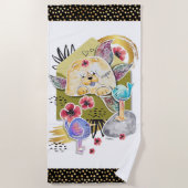 ファーセントクラスメールチャウドッグ ビーチタオル (正面)