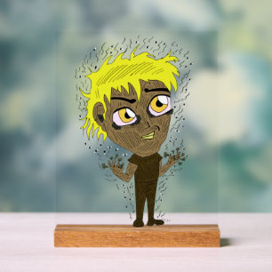 ファーティフィンガーチビ（小さくかわいく書いた感じ） アクリルサイン