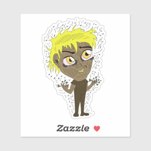 ファーティフィンガーチビ（小さくかわいく書いた感じ） シール (シート)