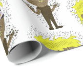 ファーティフィンガーチビ（小さくかわいく書いた感じ） ラッピングペーパー (ロールコーナー)