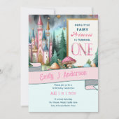 ファーティプリンセス1stバースデーフェアヤコアフェアヤテール 招待状 (正面)