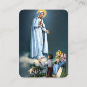 ファーティマの女性祈りの言葉カード 名刺 (正面)