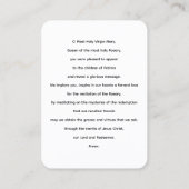 ファーティマの女性祈りの言葉カード 名刺 (裏面)