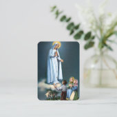 ファーティマの女性祈りの言葉カード 名刺 (スタンド正面)