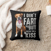 ファーティンおもしろいグ·ボクサー犬好きのジョーク クッション (ブランケット)
