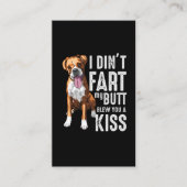 ファーティンおもしろいグ·ボクサー犬好きのジョーク 名刺 (正面)