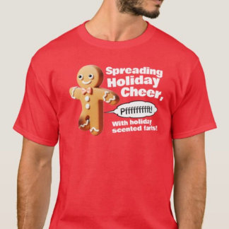 ファーティングジンジャーブレッドマンクリスマスTシャツ Tシャツ