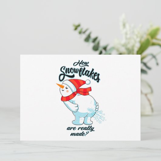 ファーティング雪だるま雪片の本当の作り方 シーズンカード (スタンド正面)