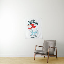 ファーティング雪だるま雪片の本当の作り方 タペストリー