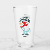 ファーティング雪だるま雪片の本当の作り方 タンブラーグラス (裏面)