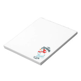 ファーティング雪だるま雪片の本当の作り方 ノートパッド