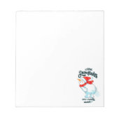 ファーティング雪だるま雪片の本当の作り方 ノートパッド (正面)