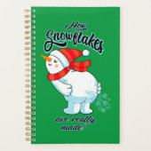 ファーティング雪だるま雪片の本当の作り方 プランナー手帳 (正面)