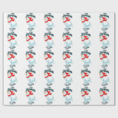 ファーティング雪だるま雪片の本当の作り方 ラッピングペーパー (フラット)