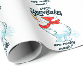 ファーティング雪だるま雪片の本当の作り方 ラッピングペーパー (ロールコーナー)